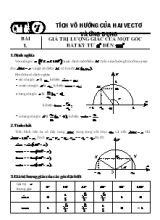 400 Câu trắc nghiệm Toán 10 - Chương 8 Tích vô hướng của hai vectơ và ứng dụng